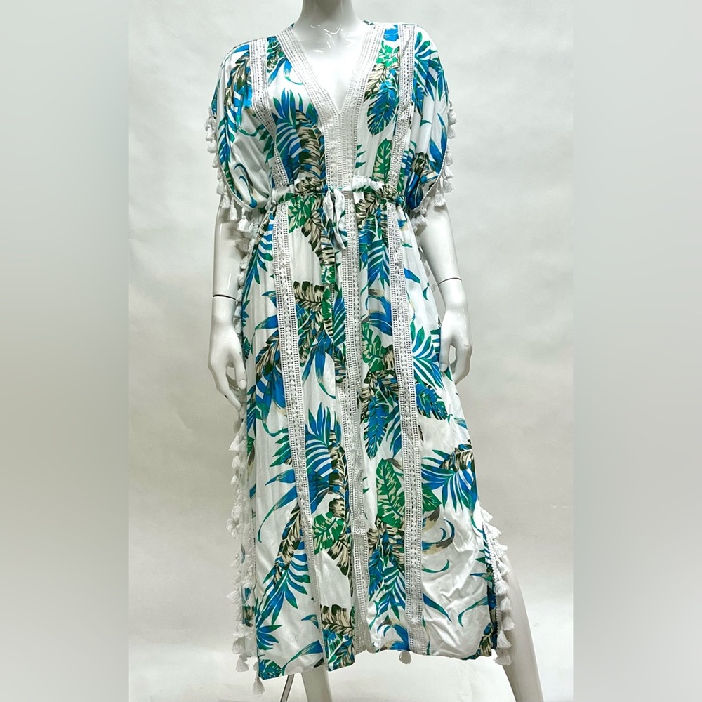NWT BLUE ISLAND KAFTAN COVERUP